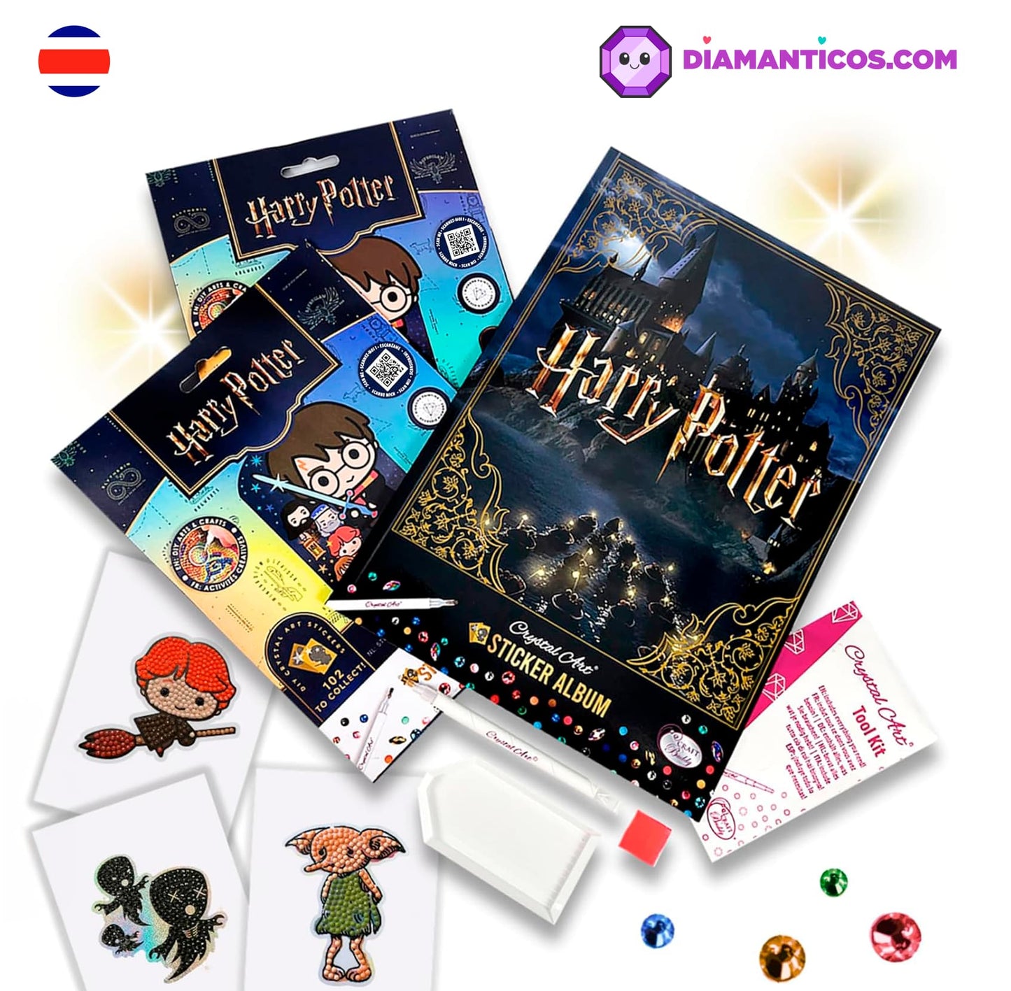 Harry Potter Crystal Art Sticker Album - Starter Pack