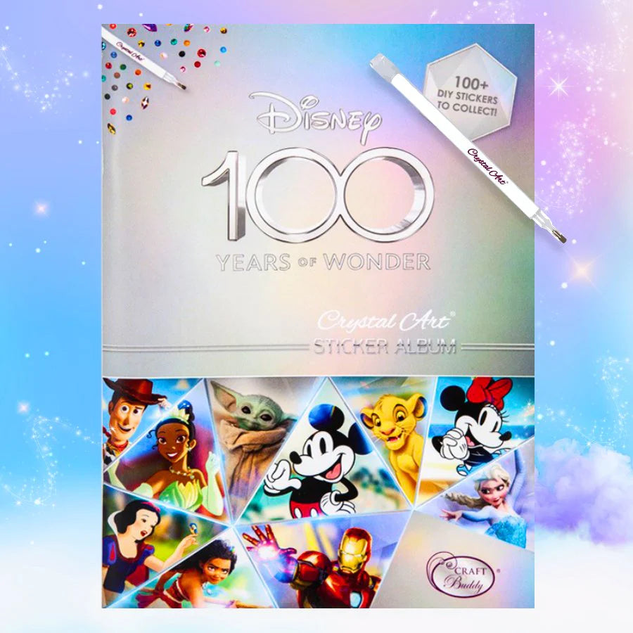 Disney 100 Crystal Art Sticker Album - Starter Pack