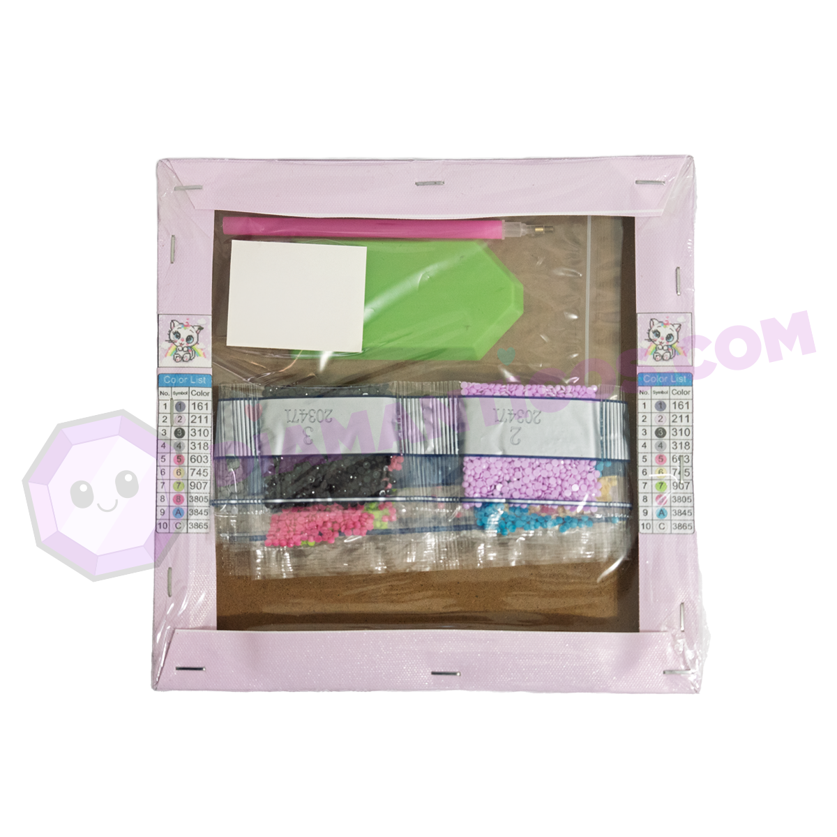 Cuadrito gatica 20x20cm Kids