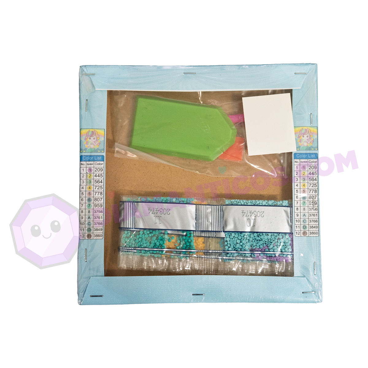 Cuadrito Sirenita 20x20cm Kids