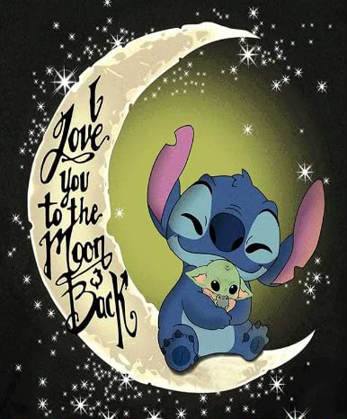 Stitch Luna 30x40cm