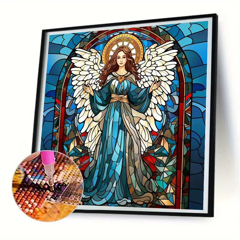 Vitral Ángel 40x40cm