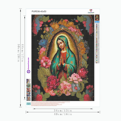 Virgen de Guadalupe 40x50cm