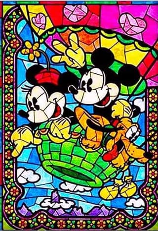 Mickey Globo Mosaico